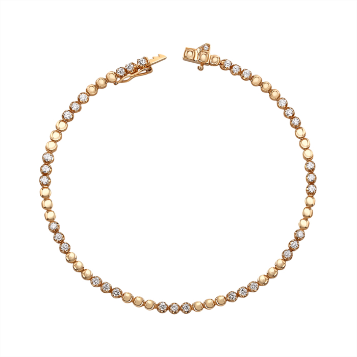 Золотий браслет з діамантами. Артикул 3074/01/0/11988