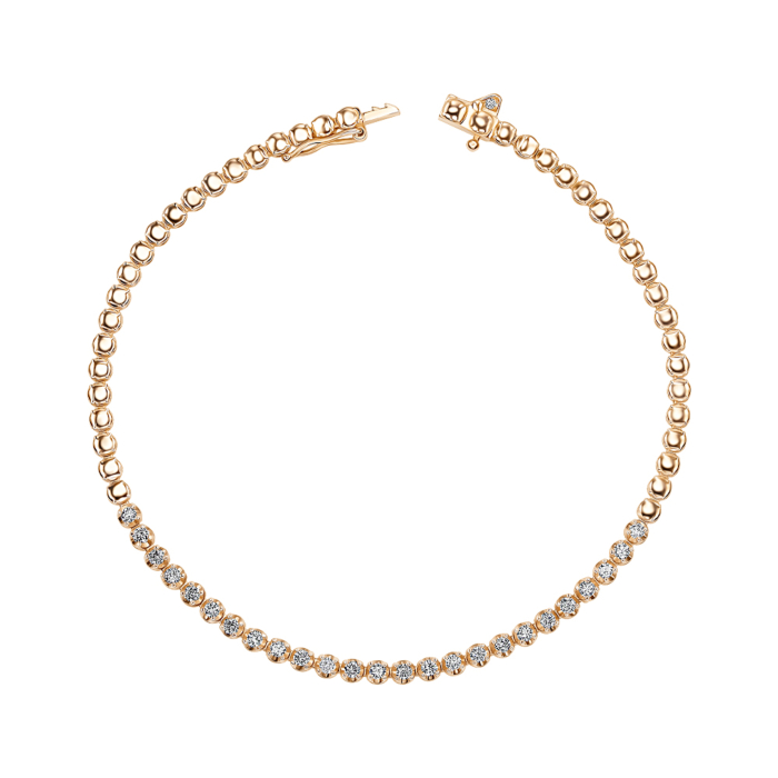 Золотий браслет з діамантами 3076/01/0/11988