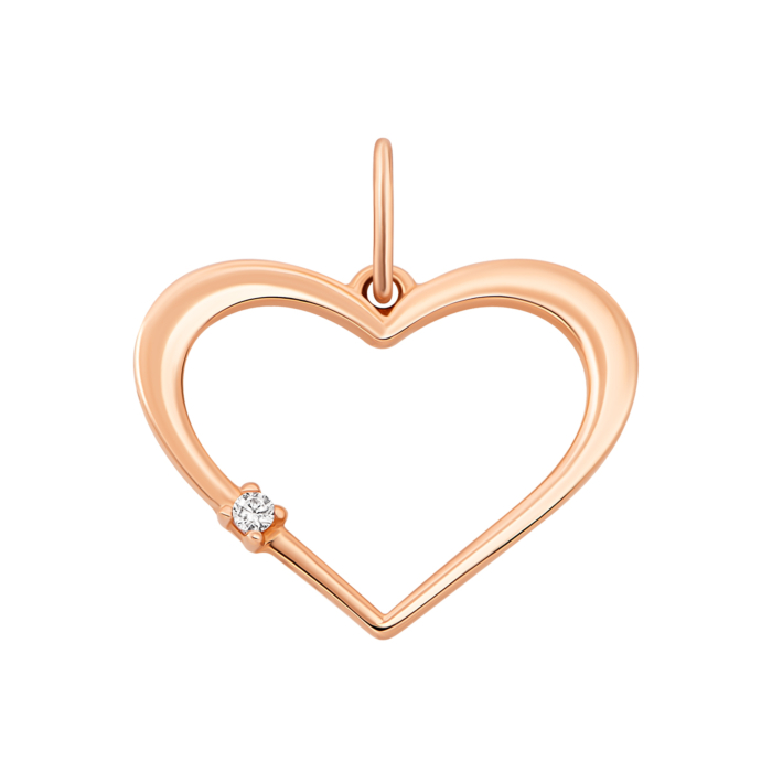 Золота підвіска з фіанітом. Артикул UG53101017101