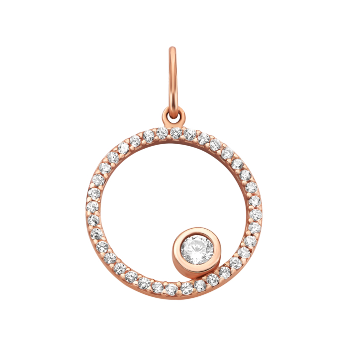 Золота підвіска з фіанітами. Артикул UG53101017701