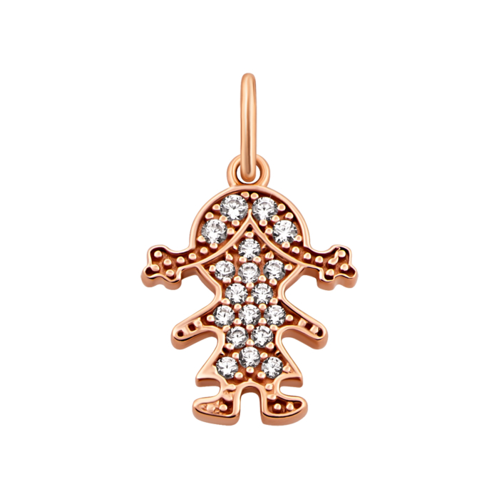 Золота підвіска з фіанітами. Артикул UG53101029201