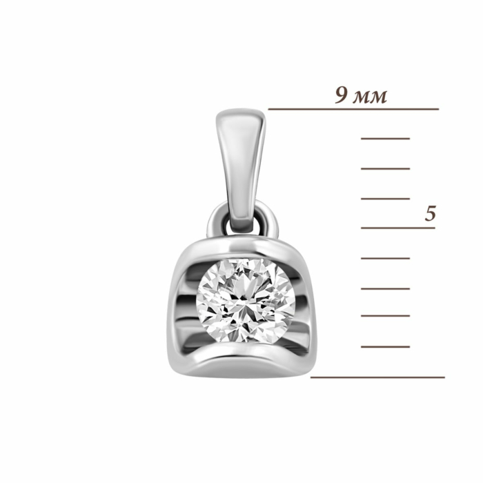 Золота підвіска з діамантом. Артикул UG53103567202