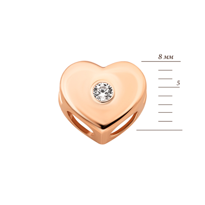 Золота підвіска Серце. Артикул UG5310410210101