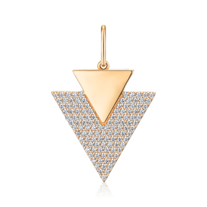 Золота підвіска з фіанітами 310487810101