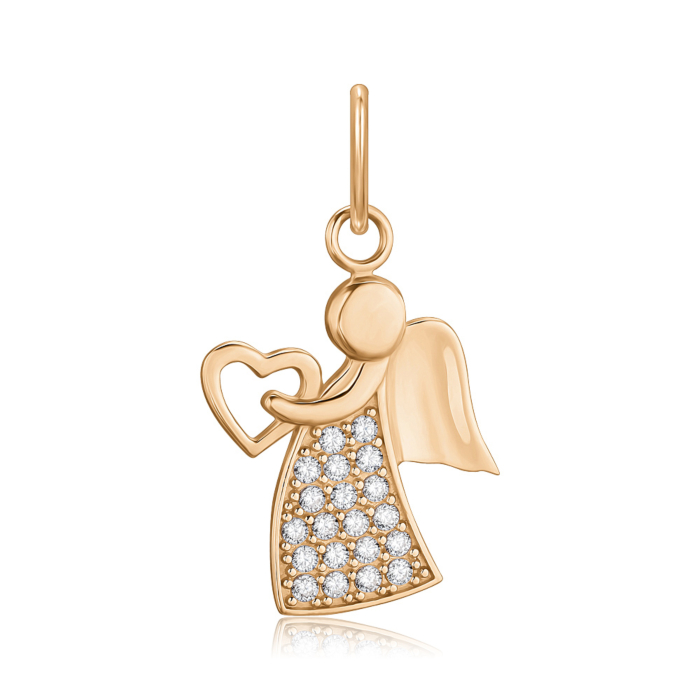 Золота підвіска з фіанітами. Артикул 3105441101