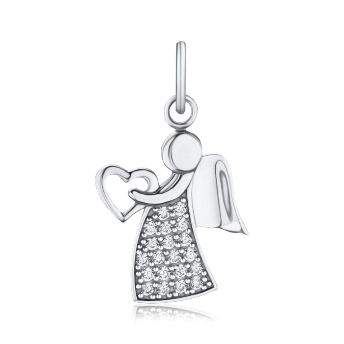 Золотая подвеска «Ангел» с фианитами 3105441102-P/02/1