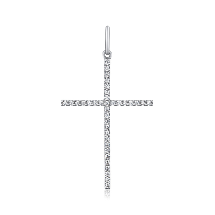 Золотий хрестик з фіанітами 3108055102-P/02/1