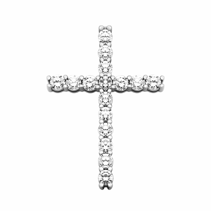 Золотой крестик с фианитами. Артикул UG5310833310201