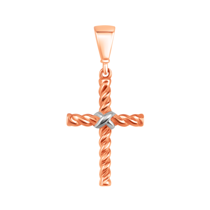 Золота підвіска Хрестик. Артикул UG53112032304