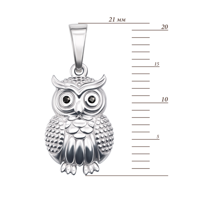 Золота підвіска «Сова». Артикул 31128/б