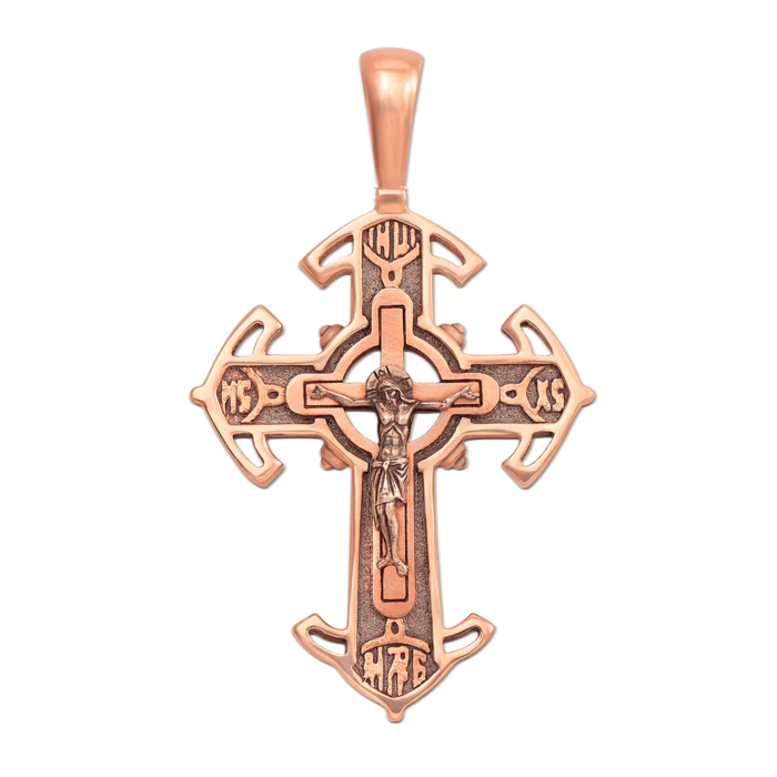 Золотий хрестик. Розп'яття Христове. Артикул 31194/2