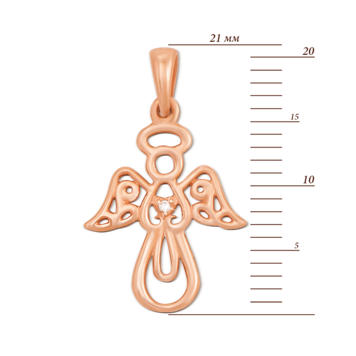 Золота підвіска «Янгол». Артикул 31248