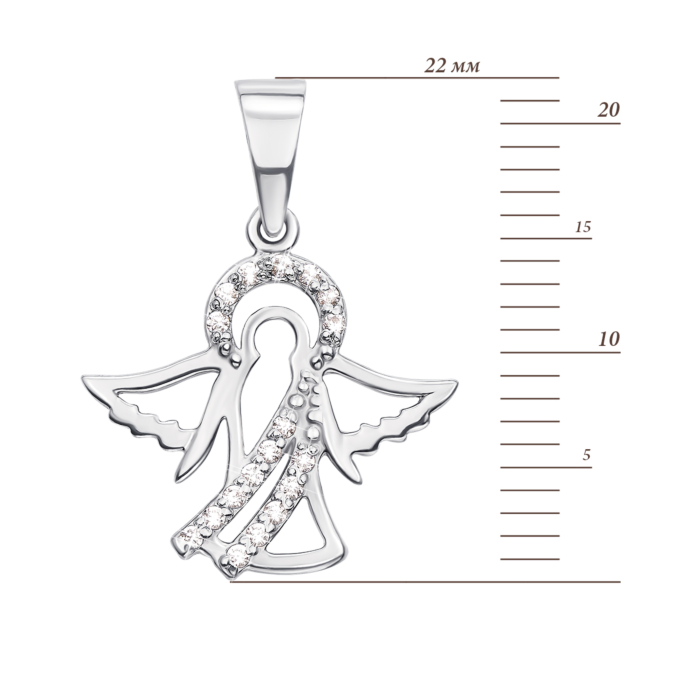 Золота підвіска «Янгол». Артикул 31279/02/1/1