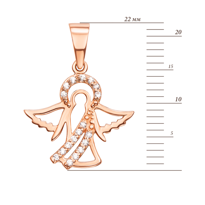 Золота підвіска «Янгол». Артикул 31279