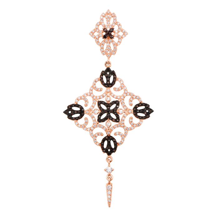 Золота підвіска з фіанітами. Артикул 31302/ч к