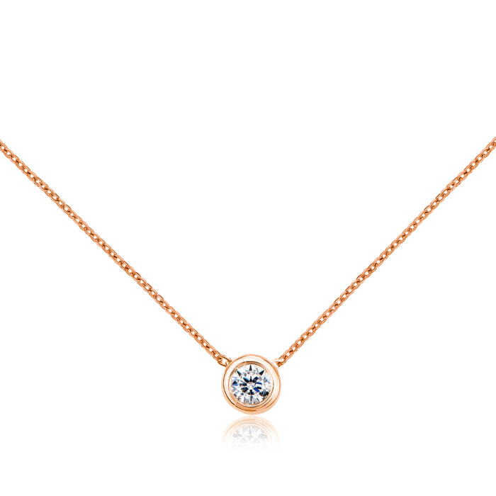 Золоте кольє з фіанітом. Артикул 31313/66024-3/01/0/53