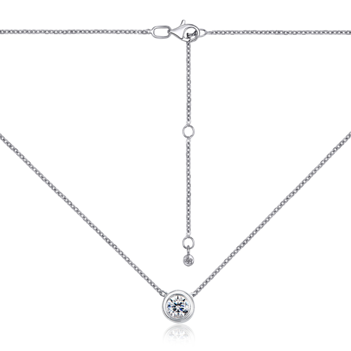 Золотое колье с фианитом. Артикул 31313/66024-3/02/1/53