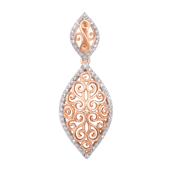 Золота підвіска з фіанітами. Артикул 31329 кс