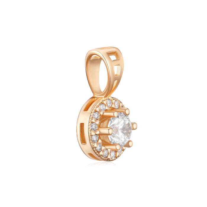 Золота підвіска з фіанітами Tesori 31332/01/0/4196