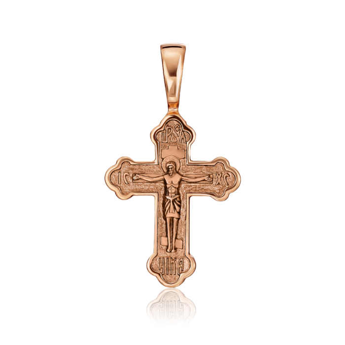 Золотий хрестик. Розп'яття Христове. Артикул 31359