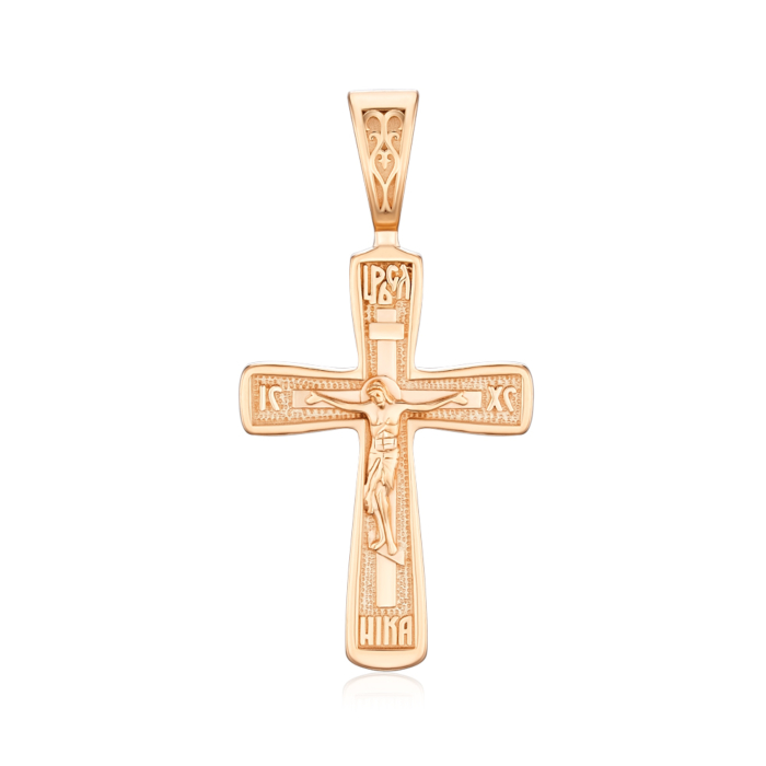 Срібний позолочений хрестик 31360-Пз/17/0