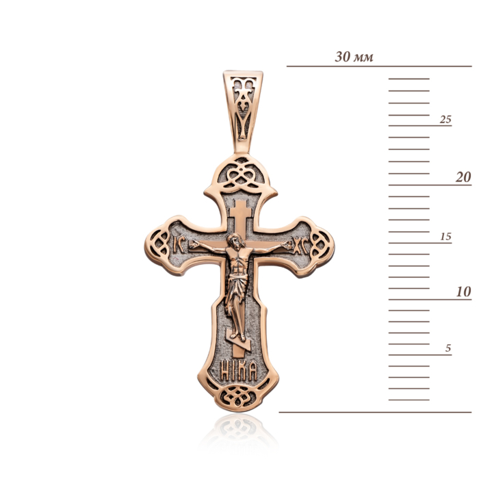 Золотий хрестик. Розп'яття Христове. Артикул 31362/2
