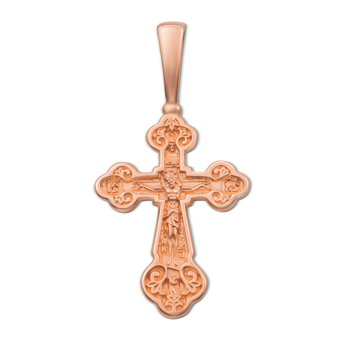 Золотий хрестик. Розп'яття Христове. Артикул 31388