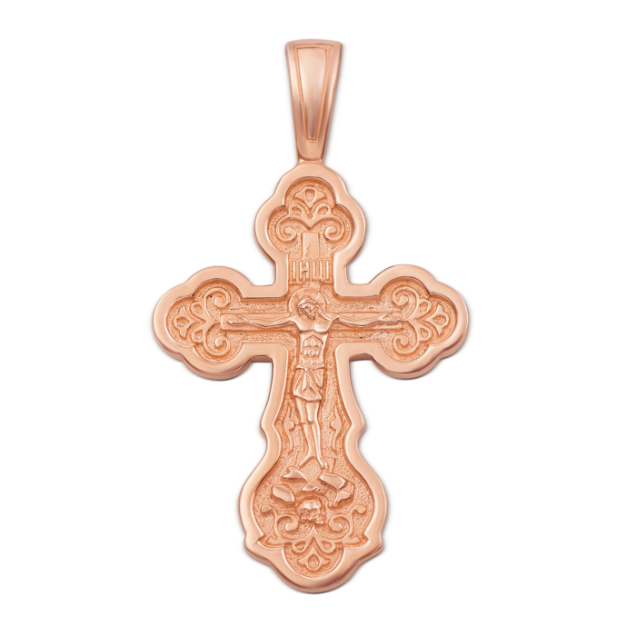 Золотий хрестик. Розп'яття Христове. Артикул 31392