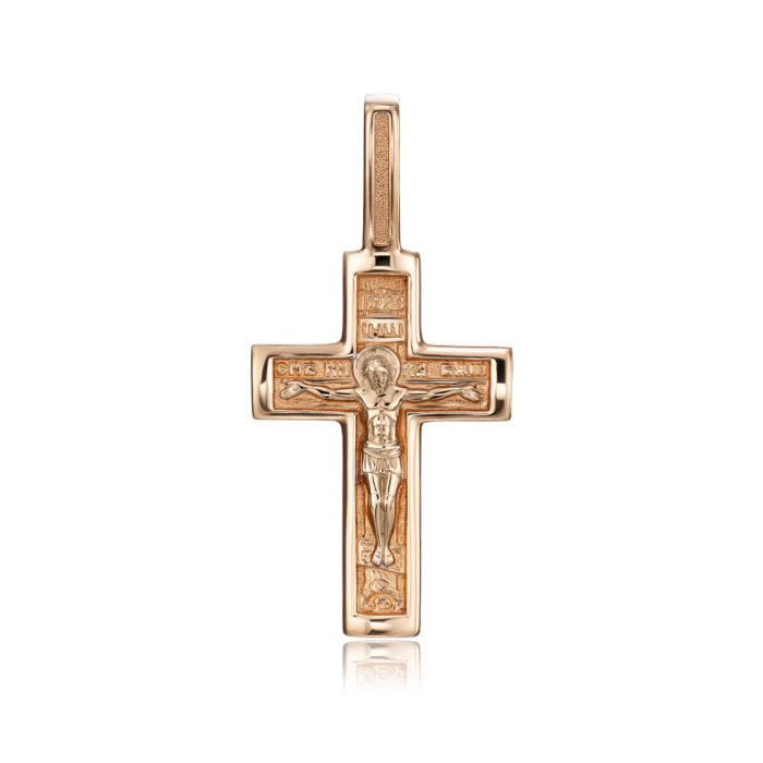 Золотий хрестик. Розп'яття Христове. Артикул 31427