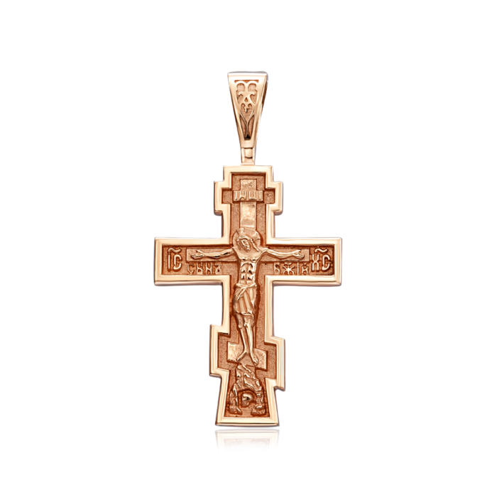 Золотий хрестик. Розп'яття Христове. Артикул 31440