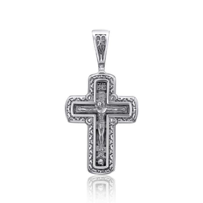 Серебряный крестик. Распятие Христа. Артикул с31443