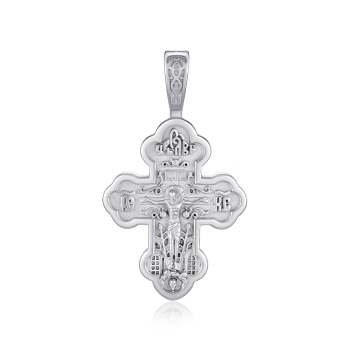Срібний хрестик без вставки c31469