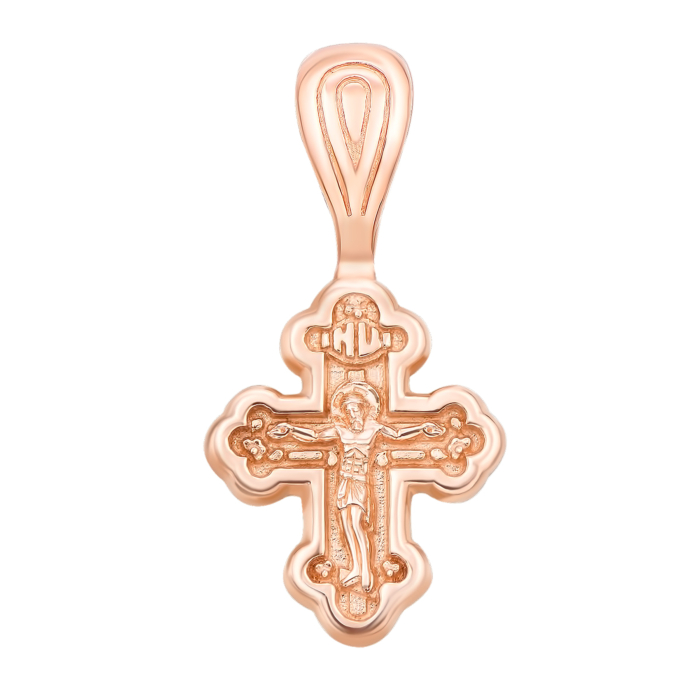Золотий хрестик. Розп'яття Христове. Артикул 31502
