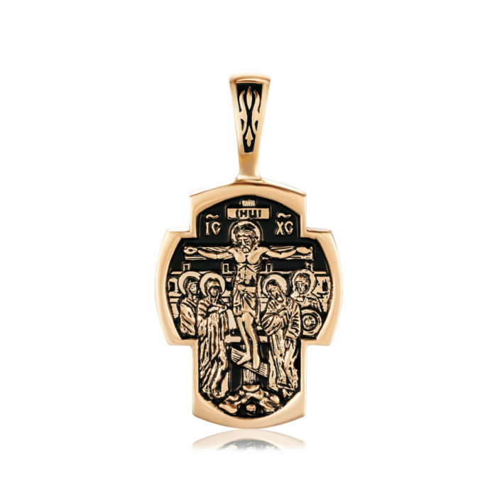 Золотой крестик без вставки 31555/2