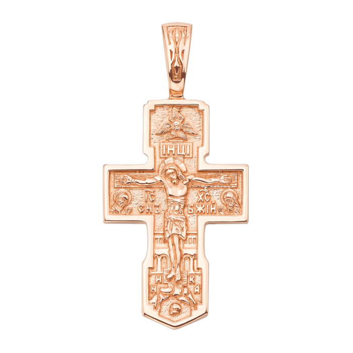 Золотий хрестик. Розп'яття Христове. Деісус. Артикул 31553/01/0 (31553)