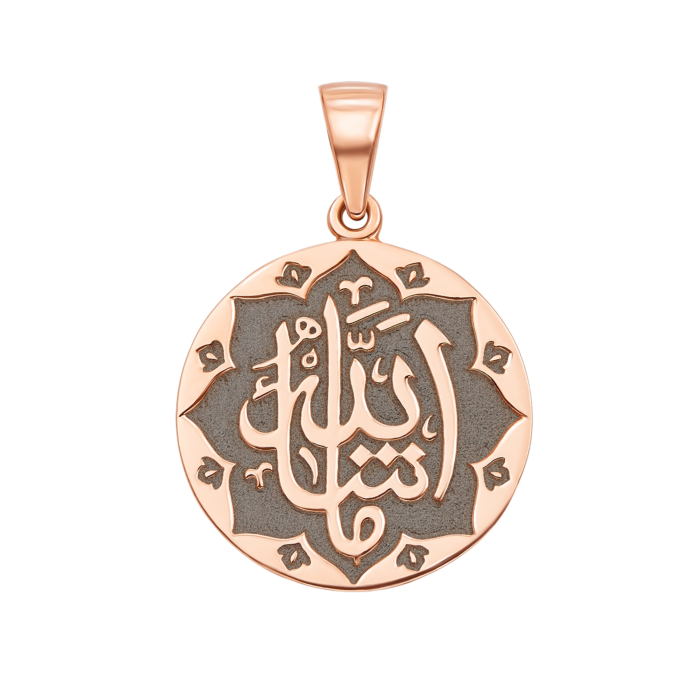 Золота підвіска «Мечеть. Аллах-Великий». Артикул 31580/2