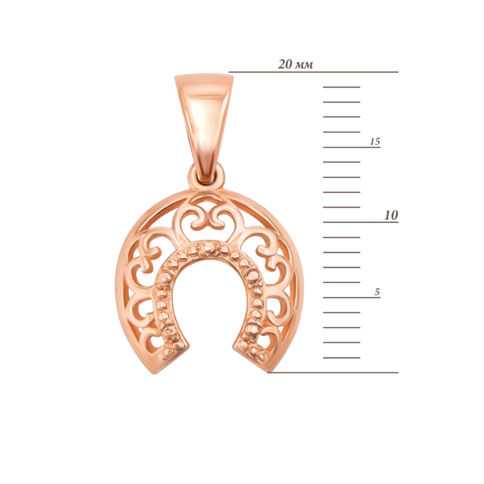 Золота підвіска «Підкова». Артикул 31588
