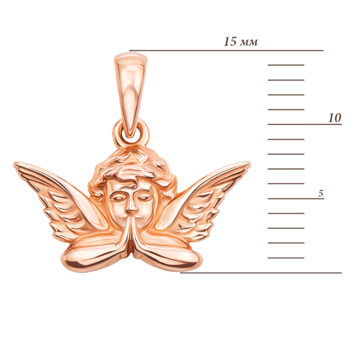 Золота підвіска «Янгол». Артикул 31604