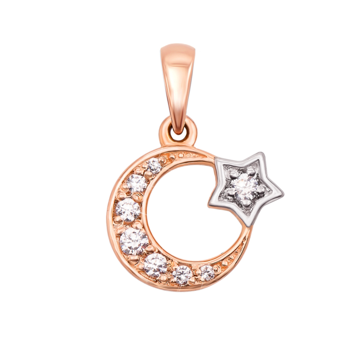 Золота підвіска «Мусульманський півмісяць». Артикул 31617