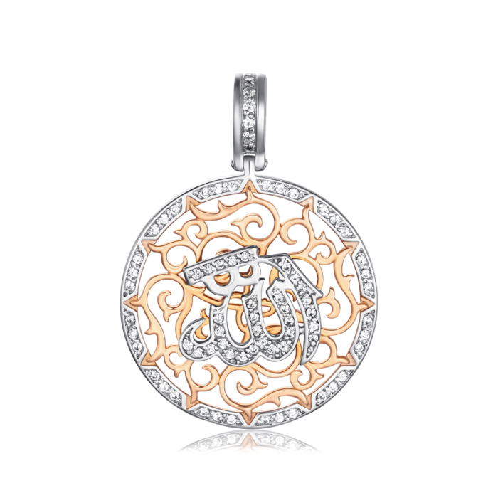 Золота підвіска з фіанітами. Артикул 31620