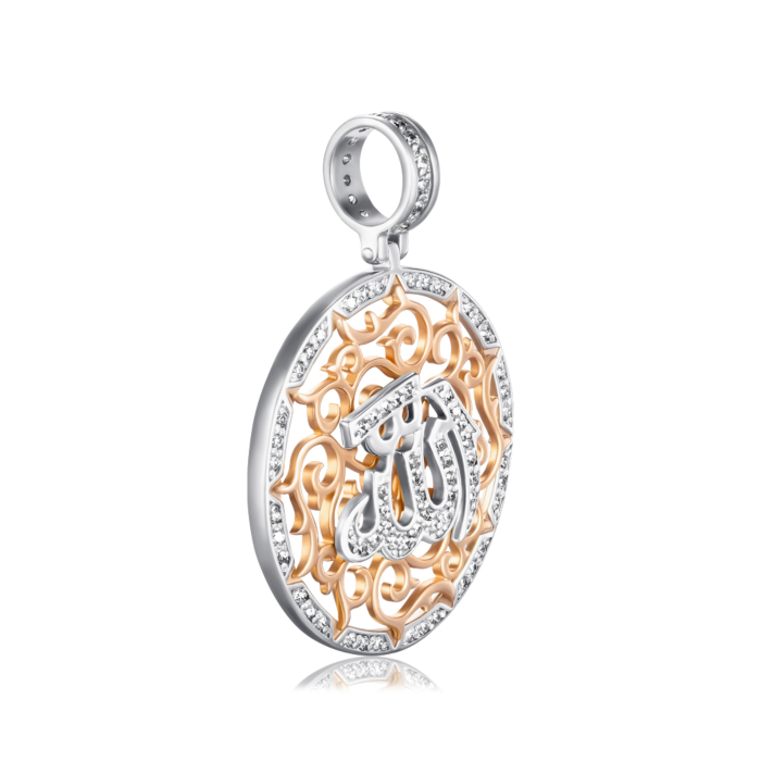 Золота підвіска з фіанітами. Артикул 31620