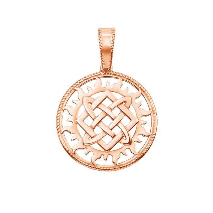 Золота підвіска-оберіг «Зірка Лади-Богородиці». Артикул 31625