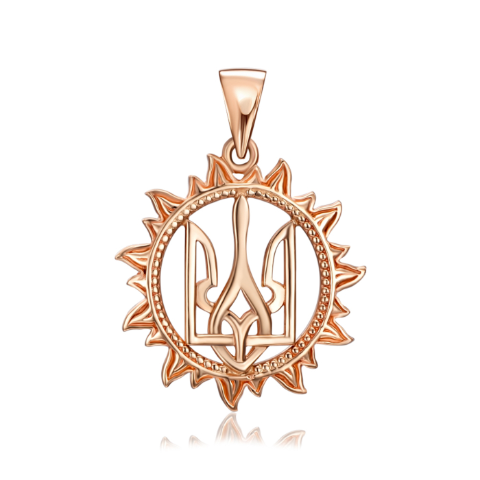 Золота підвіска «Тризуб». Артикул 31627