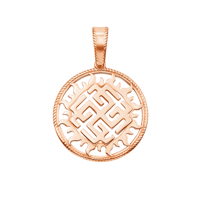 Золота підвіска-оберіг «Родимич». Артикул 31642/01/0