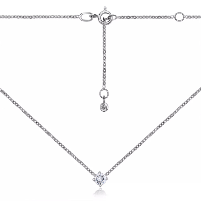 Золотое колье с фианитом Tesori. Артикул 31651/66024-3/02/1/4027