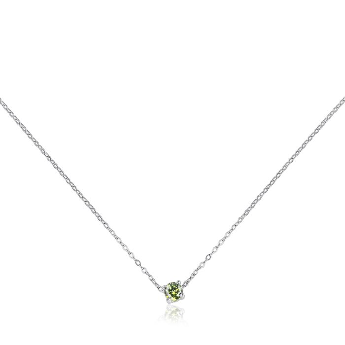 Золотое колье с фианитом Tesori. Артикул 31651/66024-3/02/1/1358