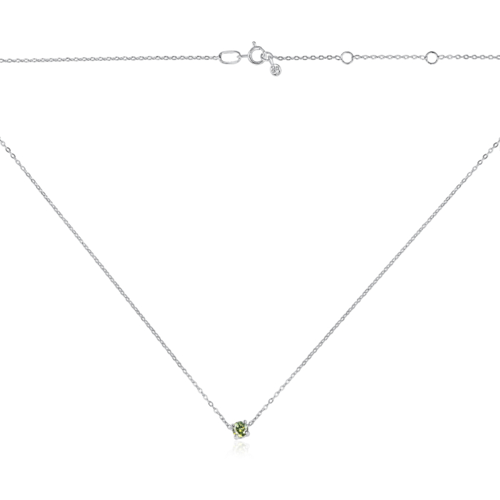 Золотое колье с фианитом Tesori. Артикул 31651/66024-3/02/1/1358