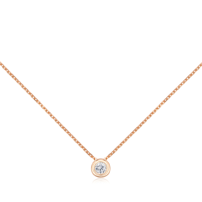 Золотое колье с фианитом Tesori 31652/66024-3/01/0/4035