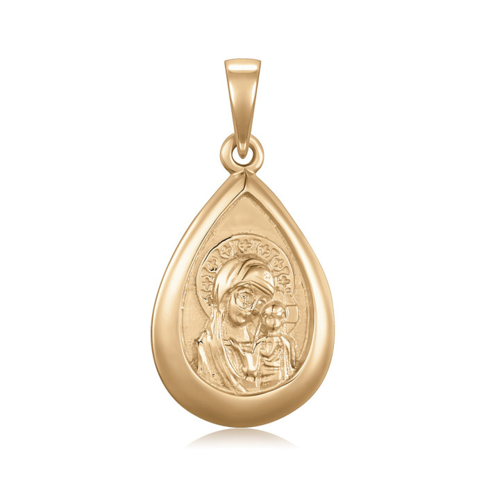 Золотая подвеска-ладанка. Артикул 31654/01/0