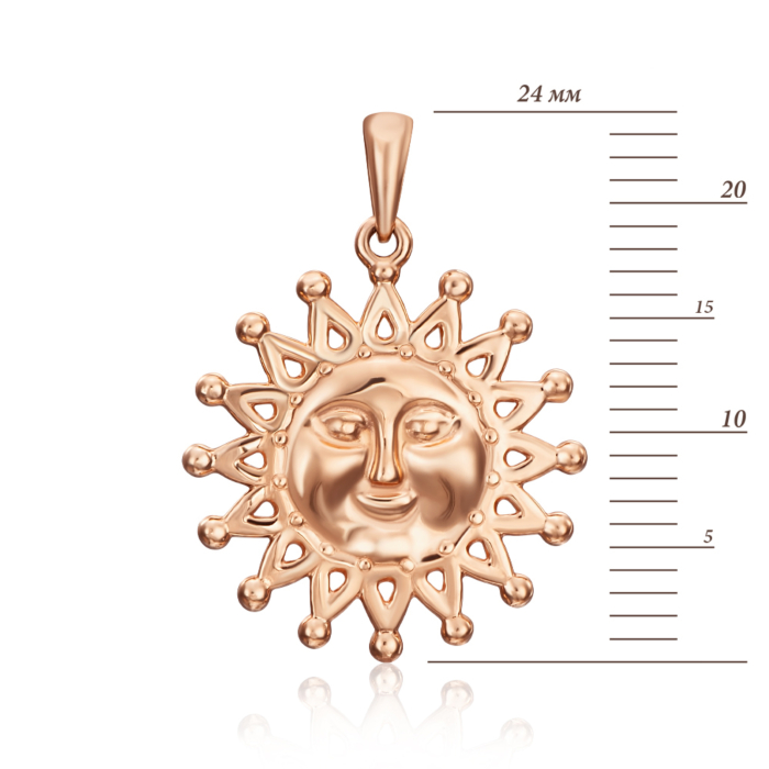 Золота підвіска-оберіг День-ніч. Артикул 31661-1/01/0